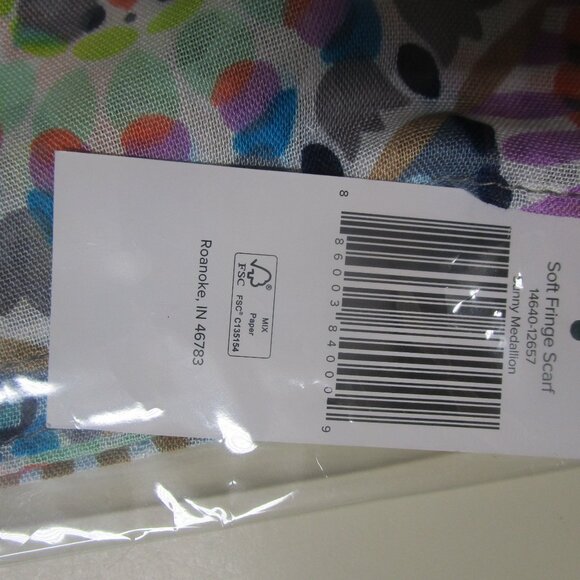 Vera Bradley Soft Fringe Scarf in Sunny Medallion - Picture 9 of 9